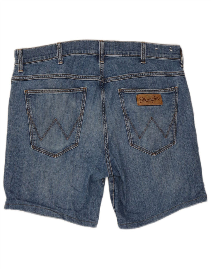 Wrangler Herren Larston Denim Shorts W34 Große blaue Baumwolle