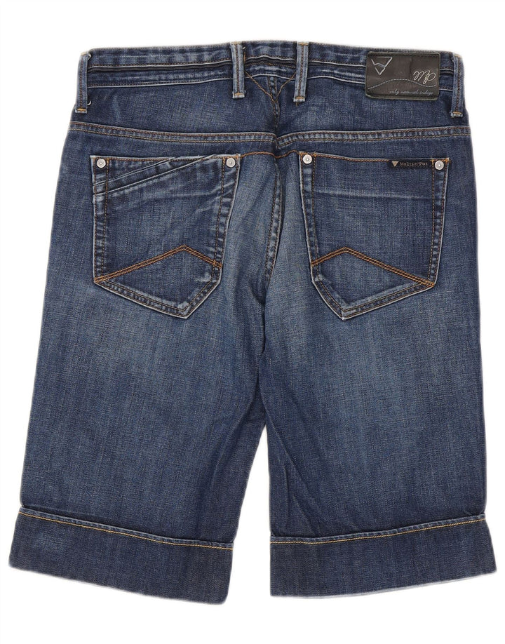 Meltin' Pot Damen Jeansshorts W31 mittelblaue Baumwolle