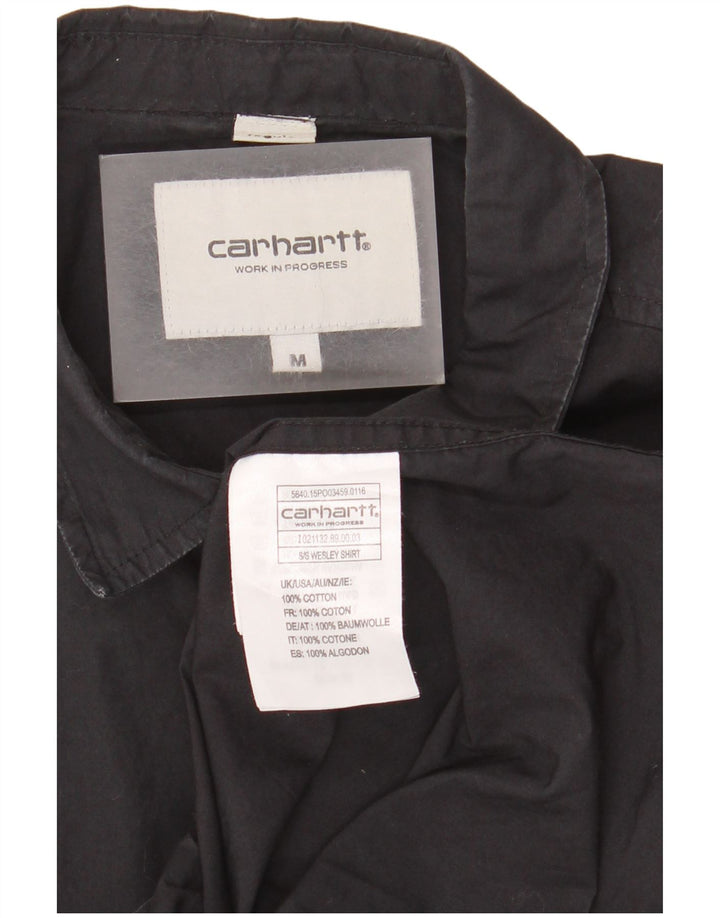 Carhartt Herren Kurzarmhemd Mittelschwarze Baumwolle