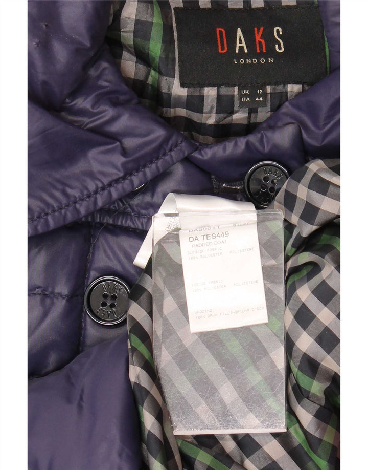 DAKS Wattierter Damenmantel UK 12 Mittelviolett Polyester