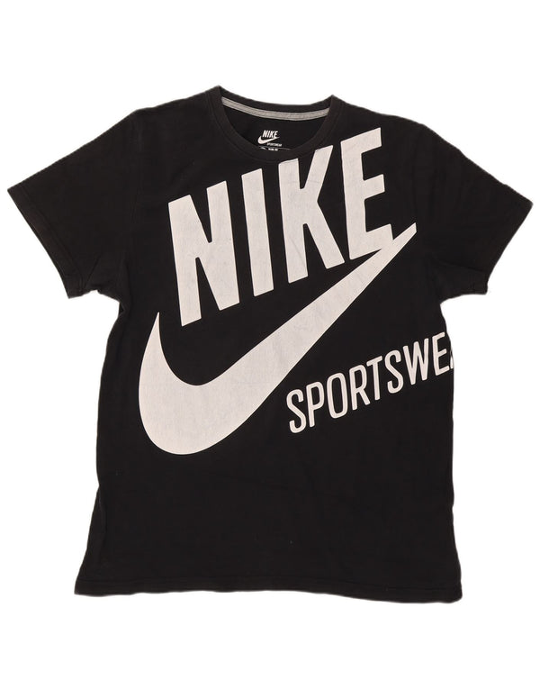 Nike Herren Slim Fit Graphic T-Shirt Top 2XL Schwarz Baumwolle