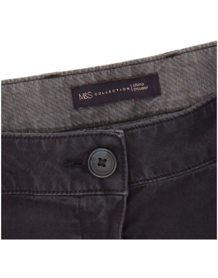 Gerade Chino-Hose für Damen von Marks & Spencer, W38, L28, Marineblau