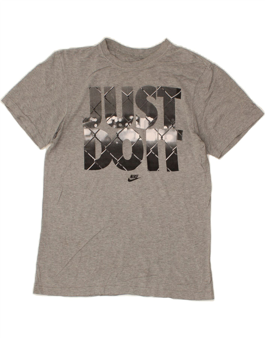 NIKE Mens Regular Fit Graphic T-Shirt Top Small Grey Cotton Vintage Nike and Second-Hand Nike from Messina Hembry 
