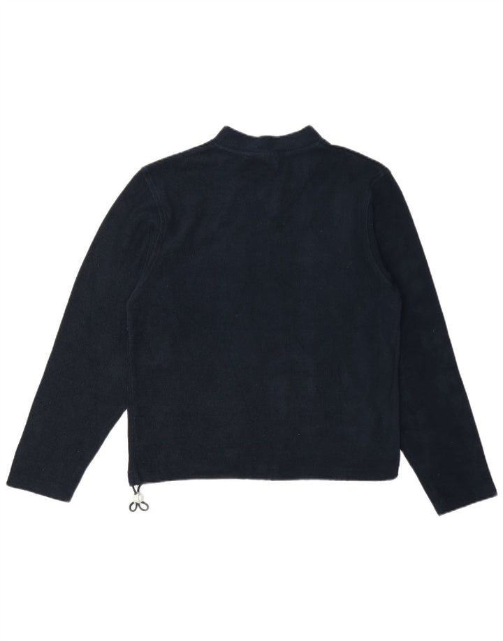 Fila Damen Grafik-Sweatshirt-Pullover IT 42 Mittelmarineblaue Baumwolle