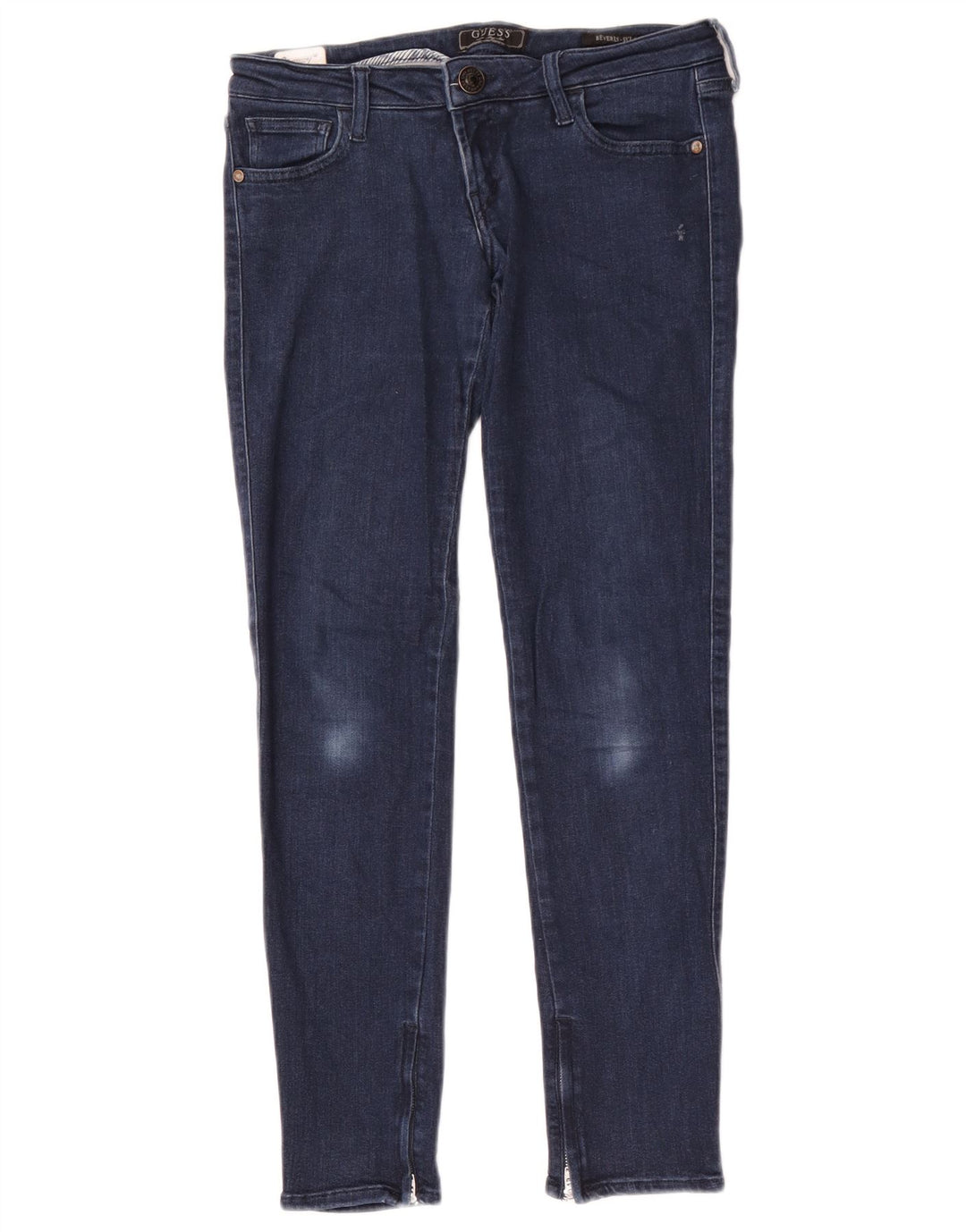 Guess Damen Beverly Skinny Jeans W28 L29 Marineblau