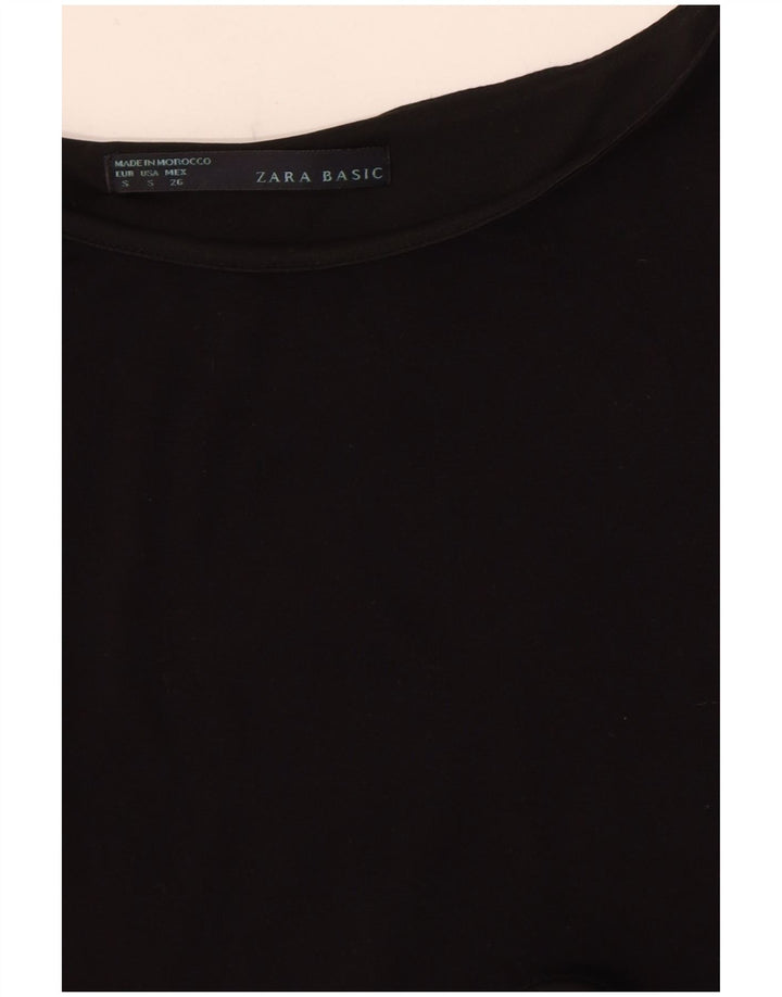 Ärmelloses Basic-Kleid für Damen von Zara, Gr. 8, klein, schwarz gestreift