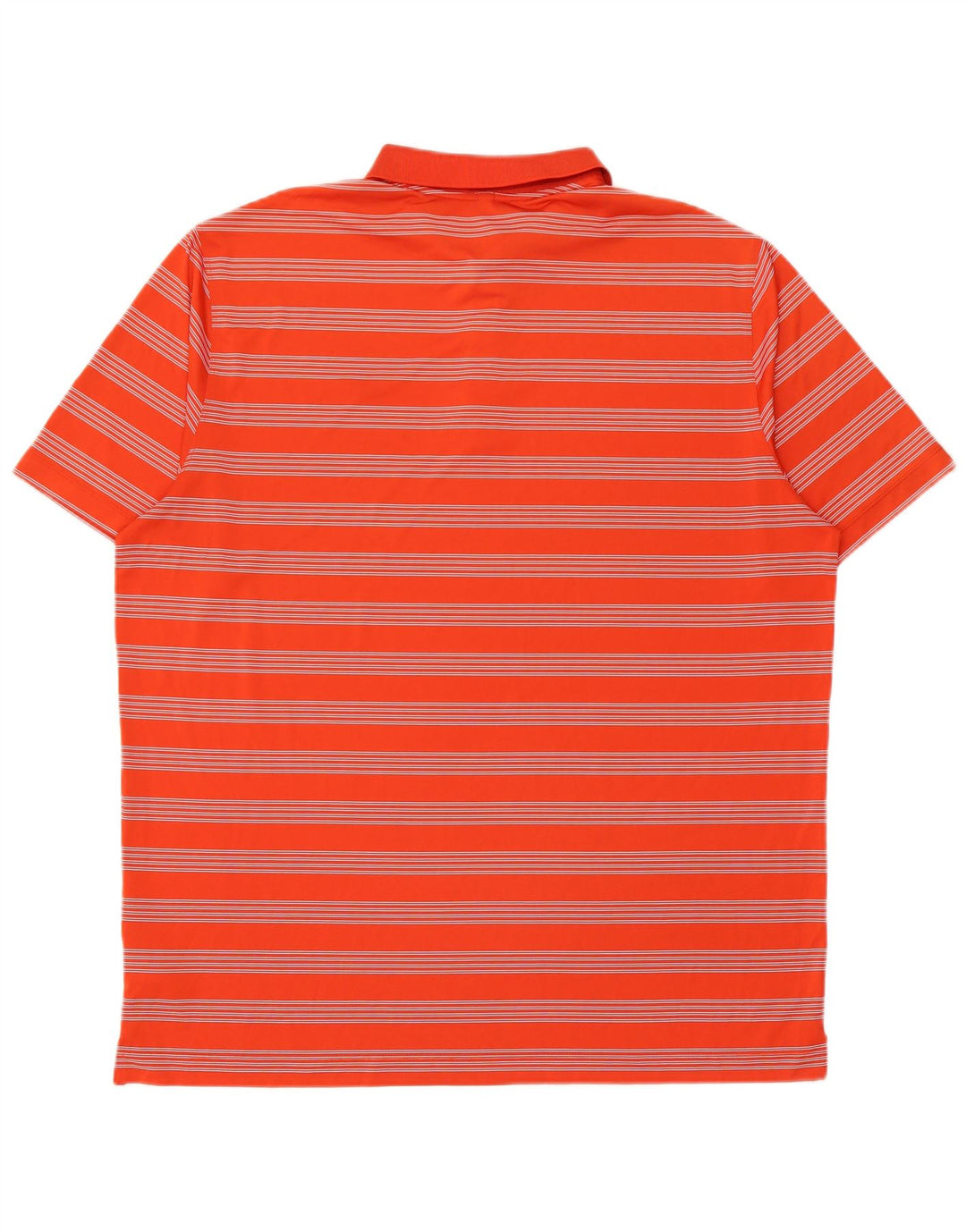 Nike Herren Dri Fit Poloshirt 2XL Orange gestreift Polyester