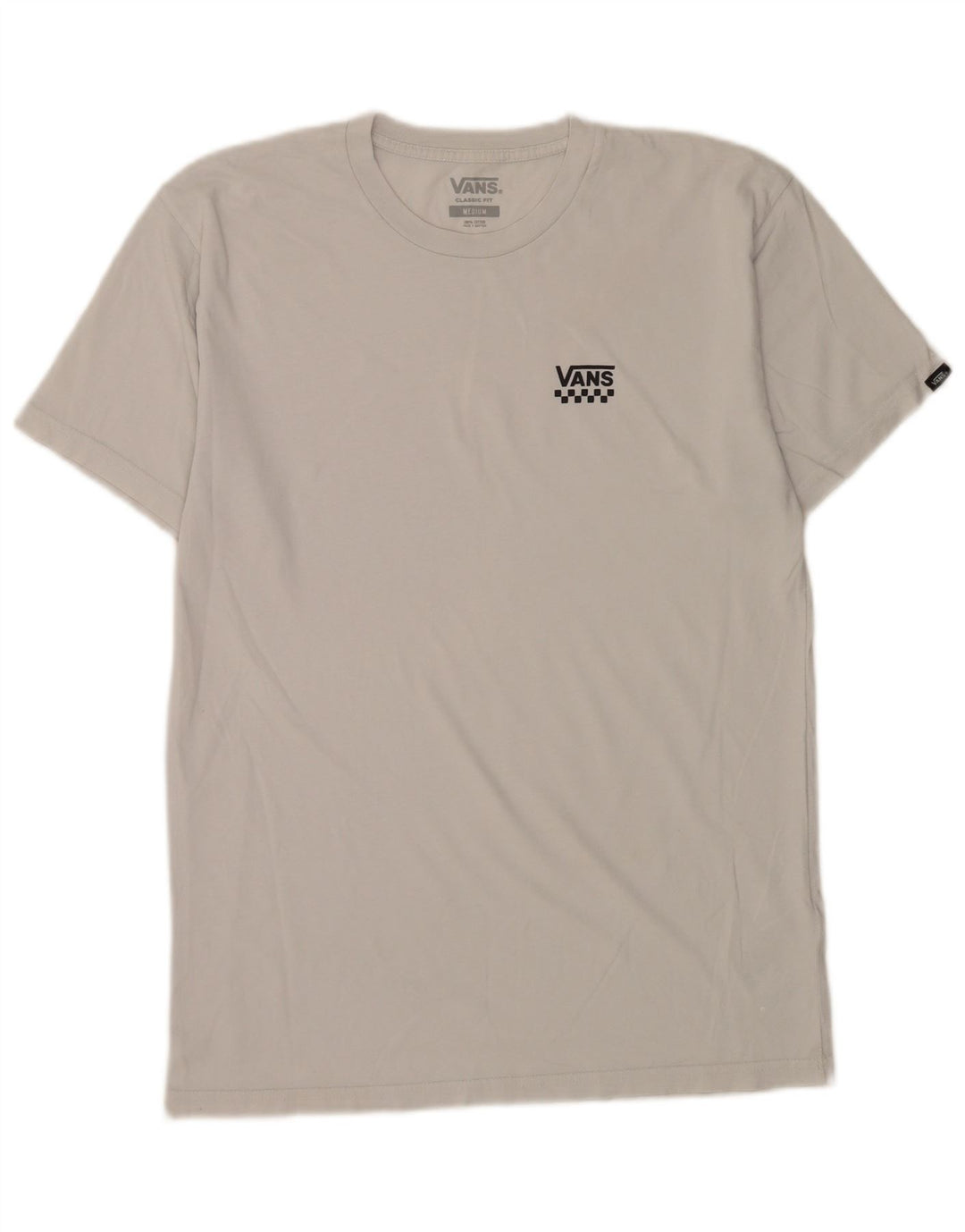 Vans Herren-T-Shirt mit klassischer Passform aus mittelgrauer Baumwolle