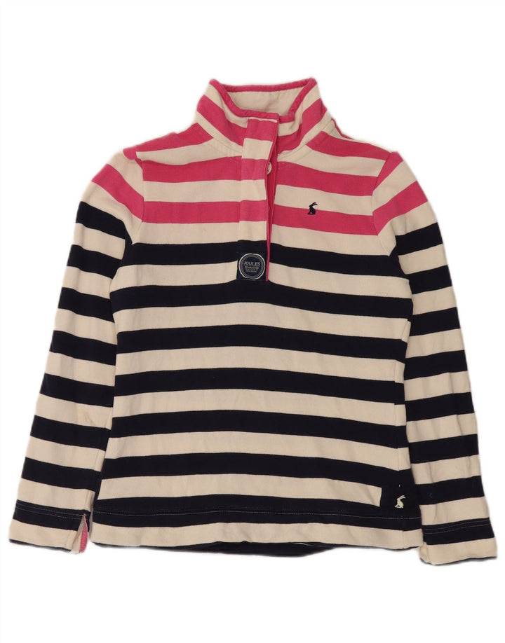 JOULES Womens Sweatshirt Jumper UK 8 Small Multicoloured Striped