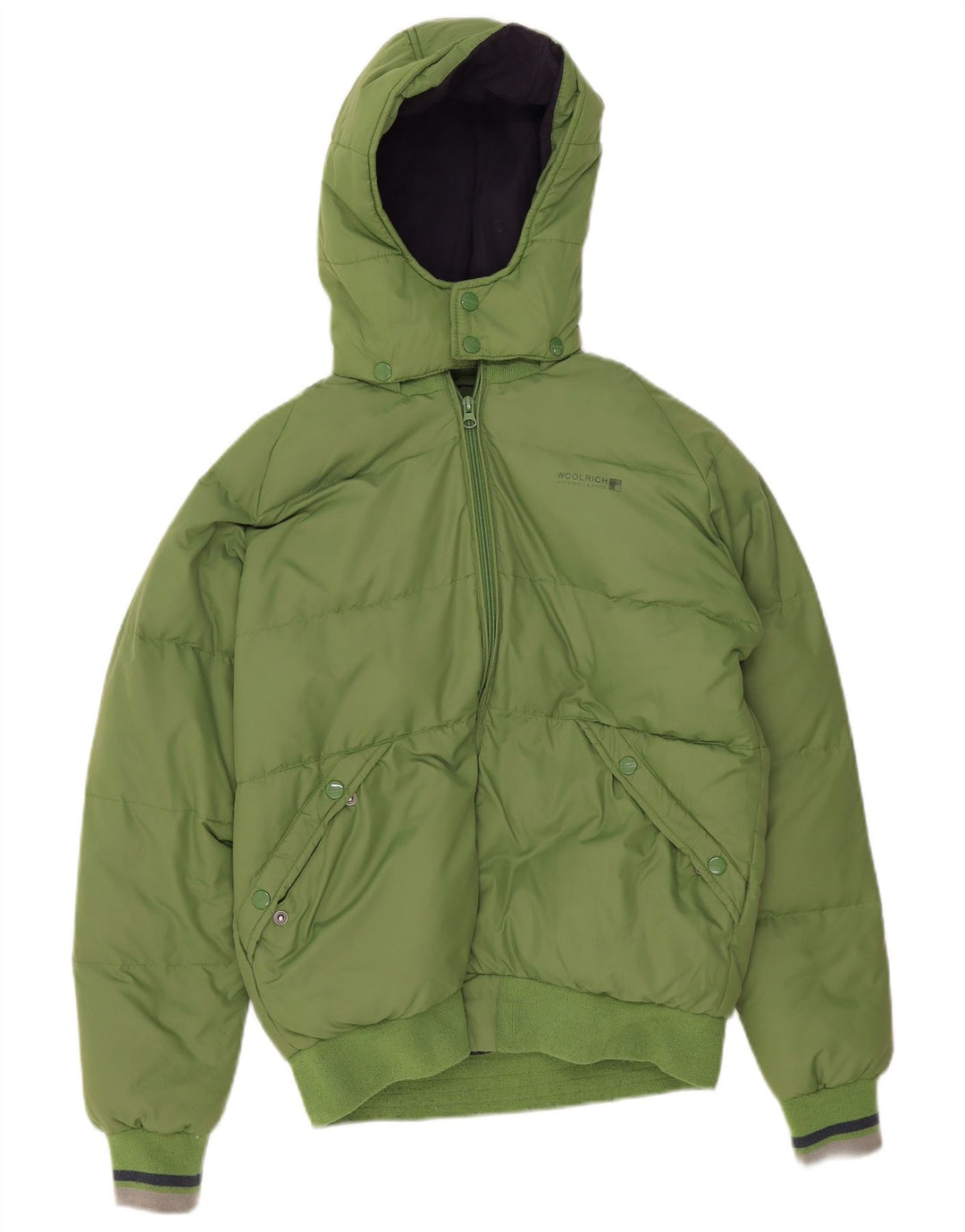 Woolrich Wattierte Jacke mit grafischer Kapuze für Jungen, 13–14 Jahre, Grün