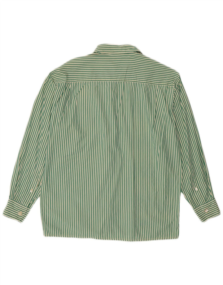 MAX MARA Womens Weekend Shirt UK 16 Große grüne Nadelstreifen
