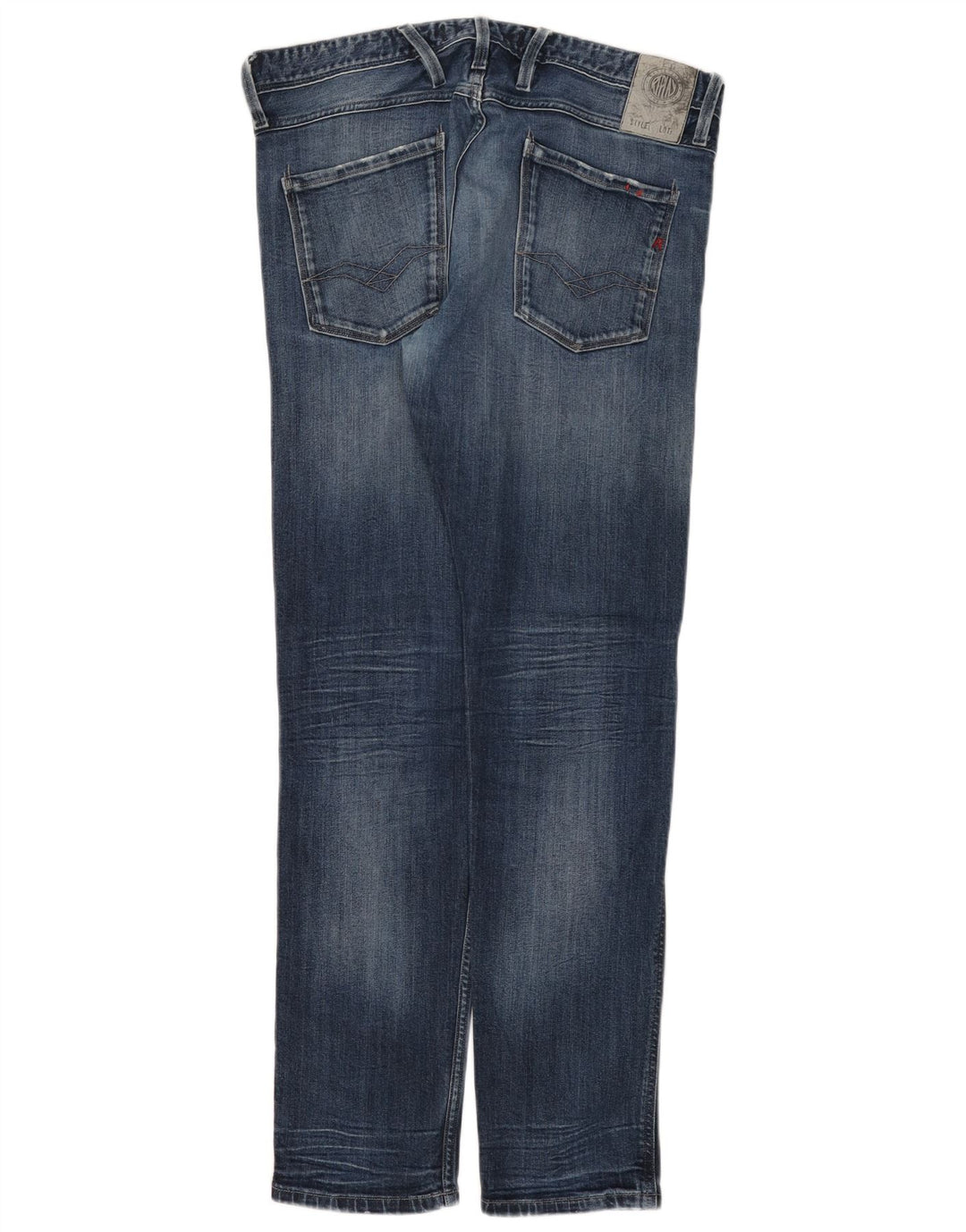 Replay Damen Slim Jeans W34 L32 Blaue Baumwolle