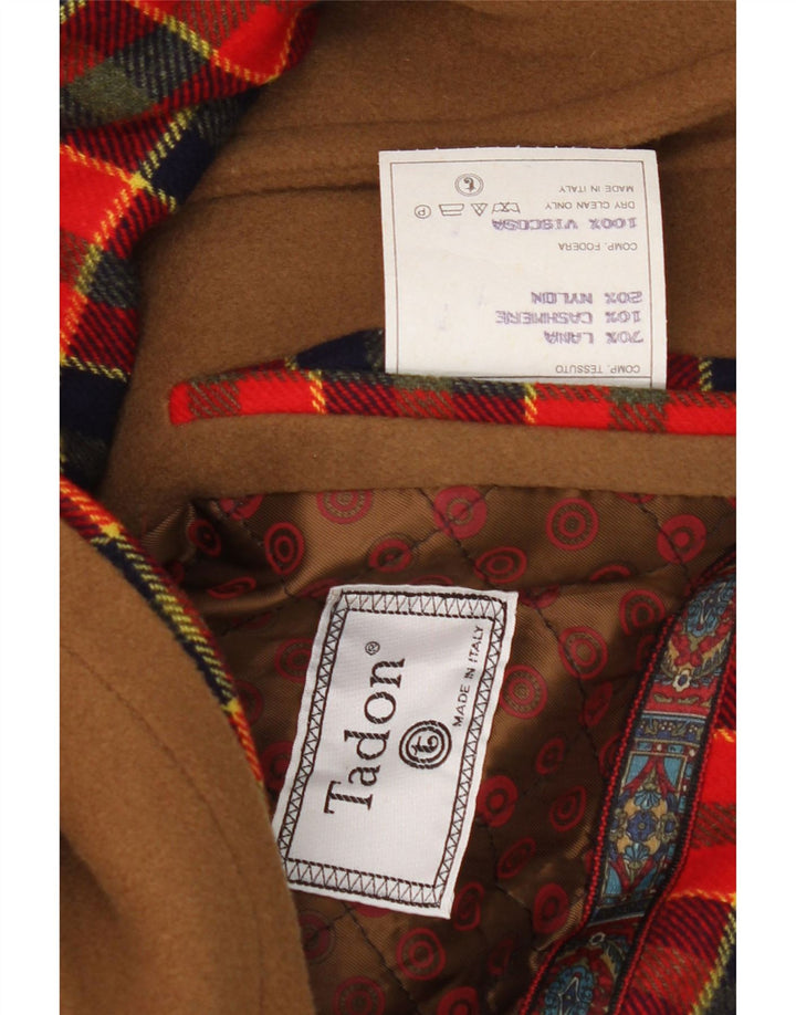 Tadon Herrenmantel UK 38 Mittelbraune Wolle