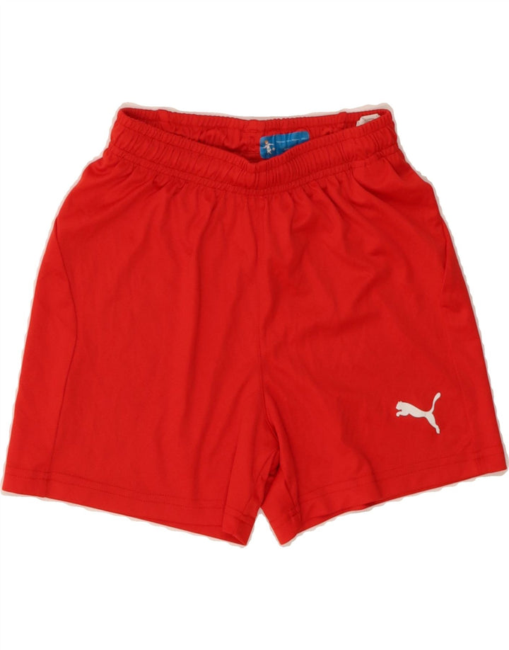 PUMA Boys Sport Shorts 9-10 Years  Red Polyester Vintage Puma and Second-Hand Puma from Messina Hembry 