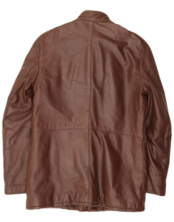 Vintage Herren Lederjacke IT 46 Small Brown