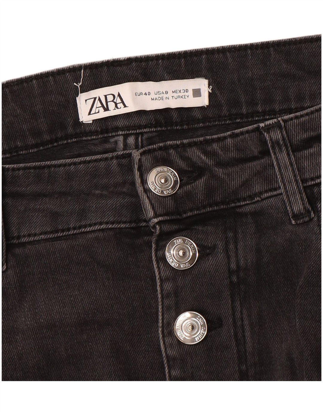 Zara Damen Skinny Jeans EU 40 Medium W30 L27 Schwarz