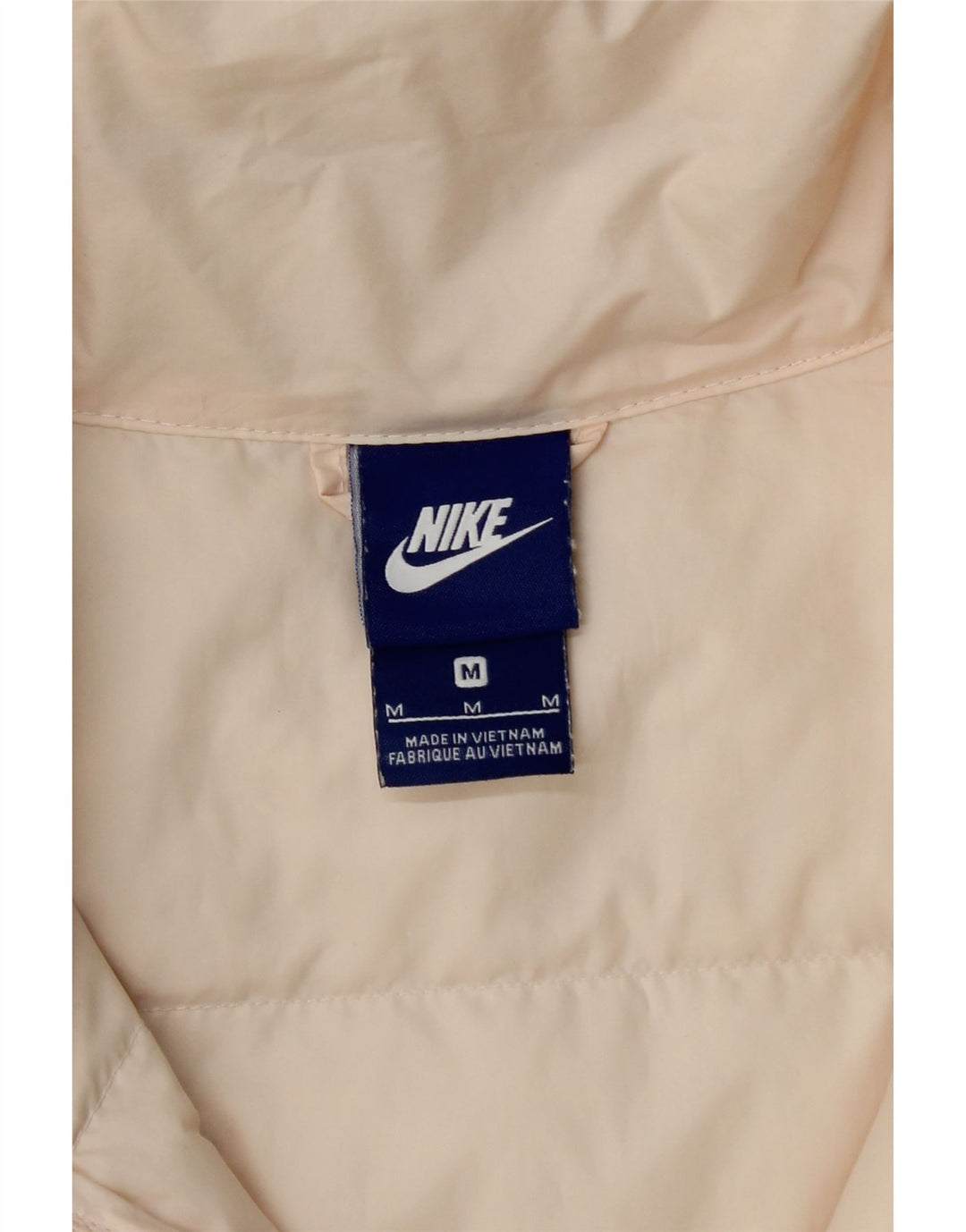 NIKE Damen Wattierte Weste UK 14 Medium Beige Polyester