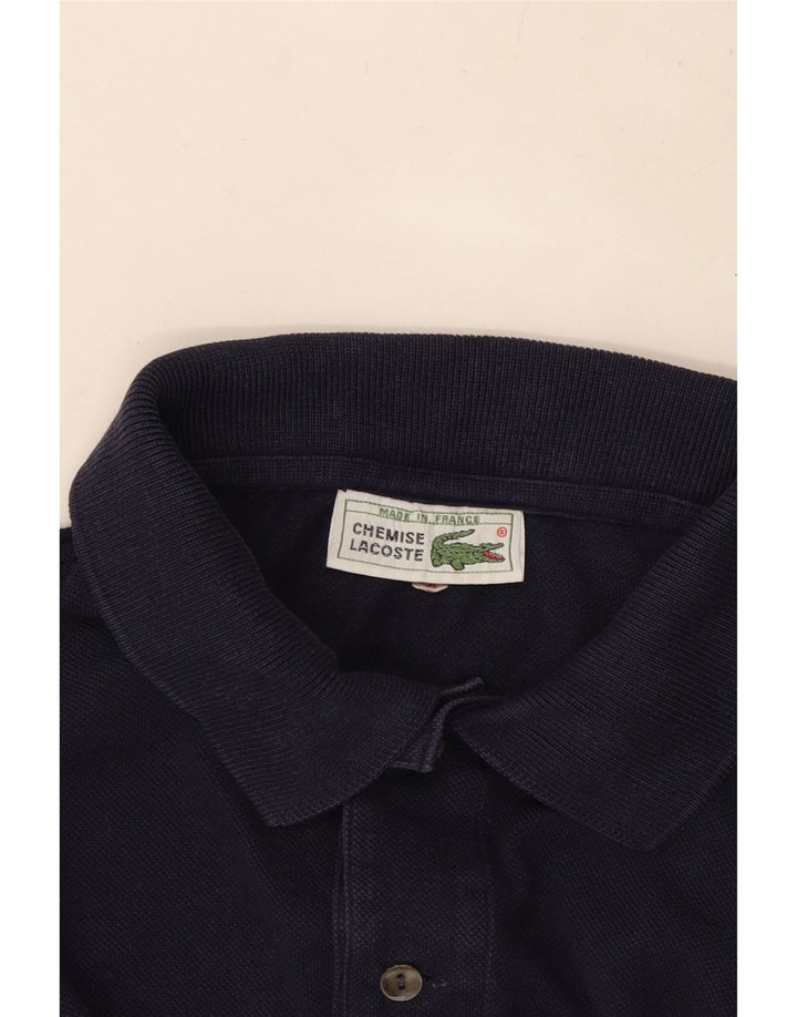 LACOSTE Herren-Poloshirt, Größe 4, mittelgroß, marineblau, Baumwolle