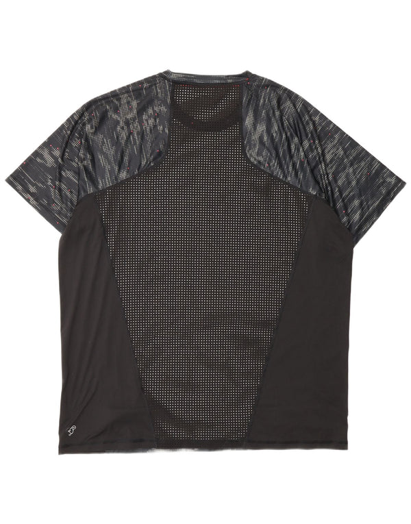 Nike Herren T-Shirt Top 2XL Schwarz Camouflage Polyester