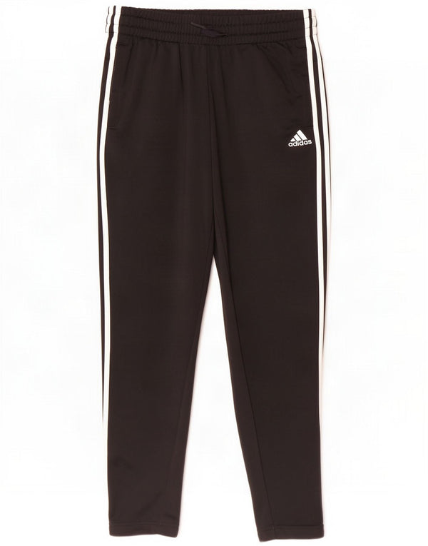Adidas Damen-Trainingshose UK 12/14 Medium Schwarz Polyester Sport