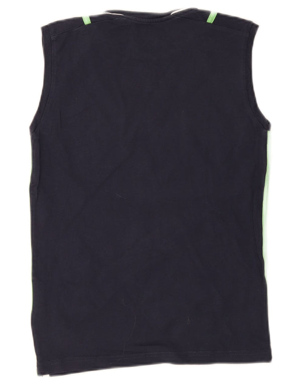 Champion Jungen-Top mit Grafik, 11–12 Jahre, groß, marineblau, gestreift, Baumwolle