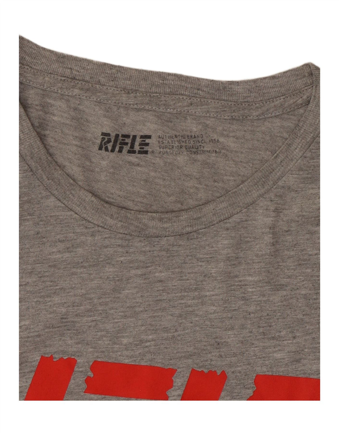 RIFLE Herren Grafik T-Shirt Top XL Grau