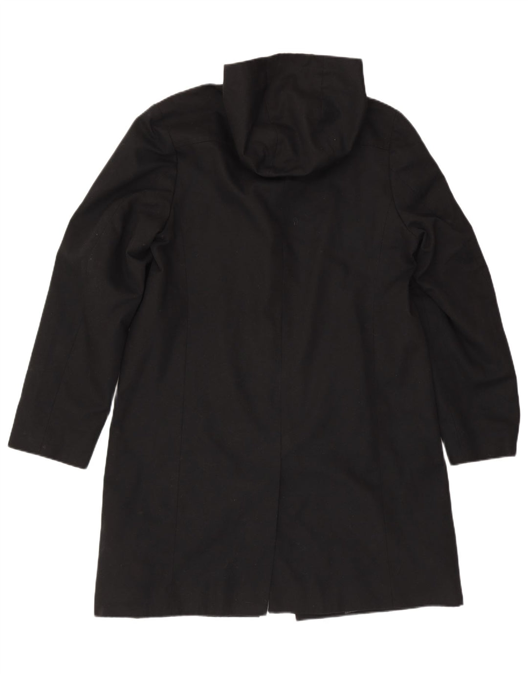 VINTAGE Herren Kapuzenmantel UK 40 Großes schwarzes Acetat