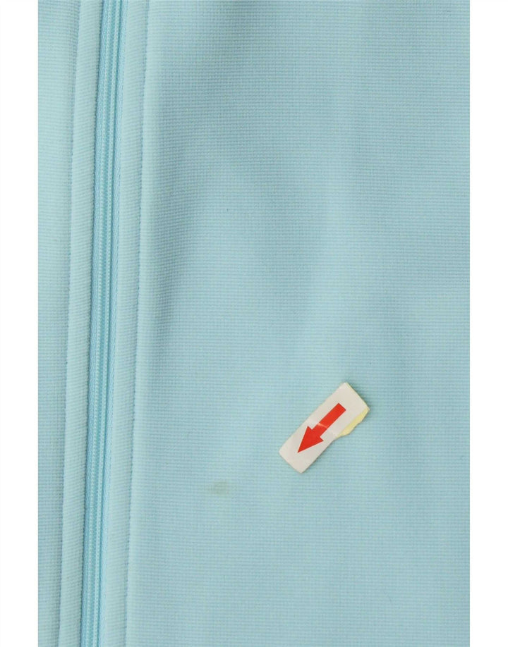 Kappa Damen-Trainingsanzug-Oberteiljacke UK 14 Mittelblaues Colourblock-Polyester