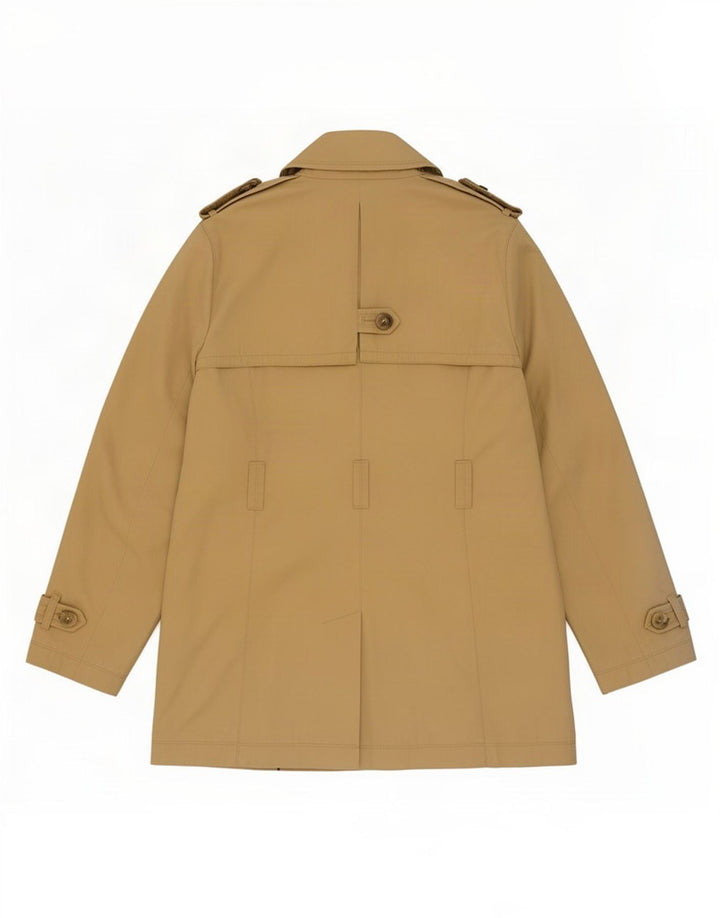 Massimo Dutti Damen Trenchcoat UK 14 Large Beige Baumwolle