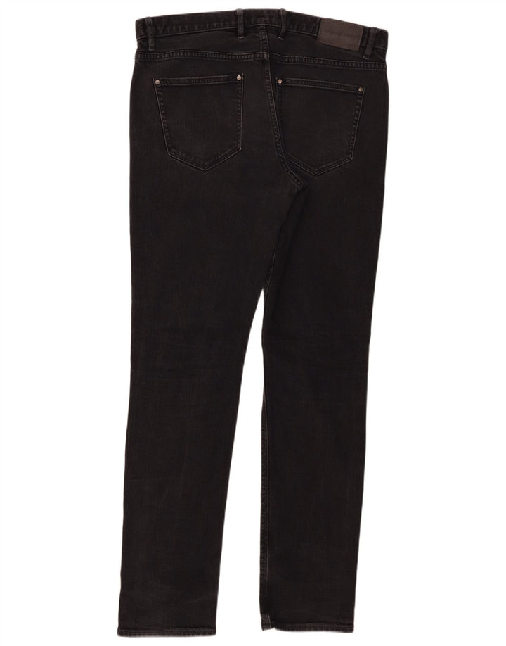 Michael Kors Herren Slim Jeans W34 L32 Schwarze Baumwolle