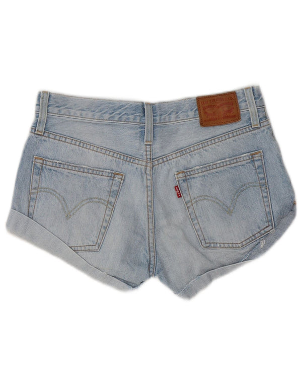 Levi's Damen Distressed Denim Shorts W24 XS Blaue Baumwolle