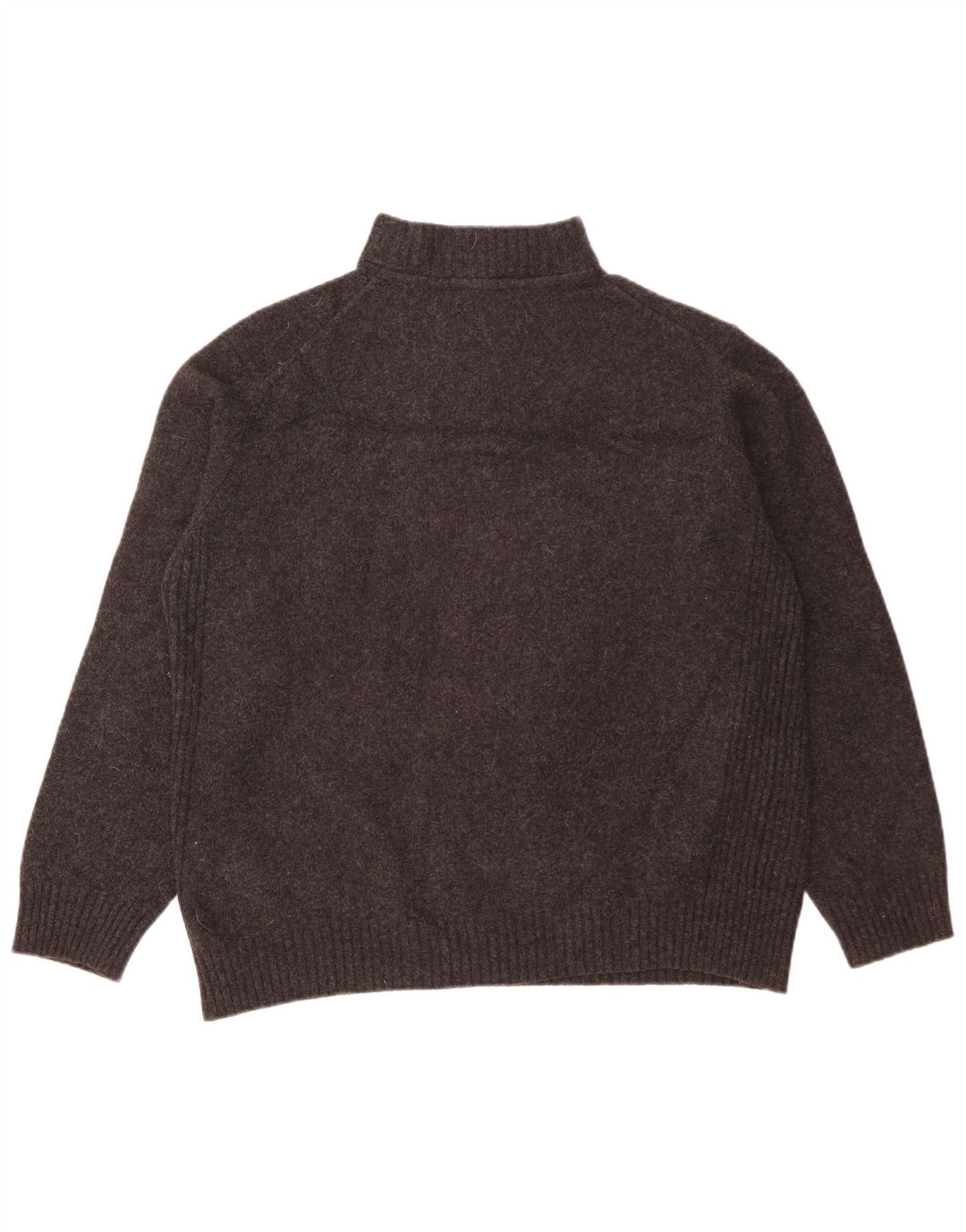 Barbour Damen-Pullover mit Reißverschluss am Hals, UK 20 2XL, graue Wolle