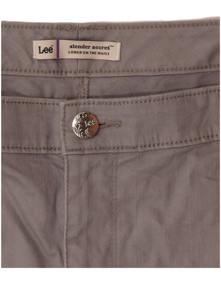 LEE Damen Slender Secret Casual Shorts W40 2XL Grau