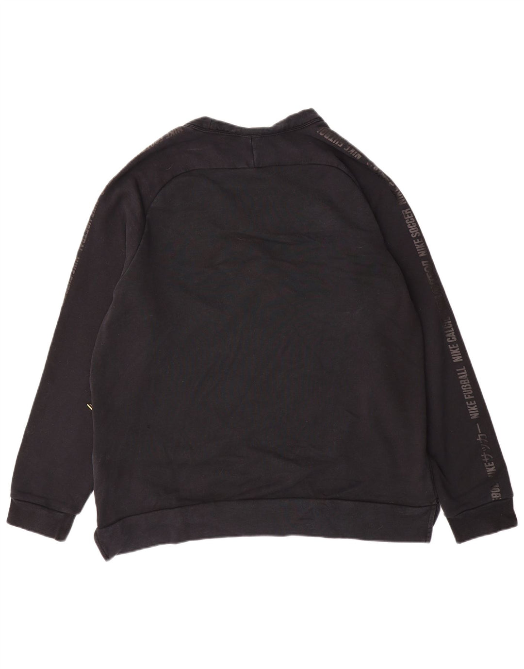 Nike Herren-Sweatshirt mit Grafik, groß, aus schwarzer Baumwolle