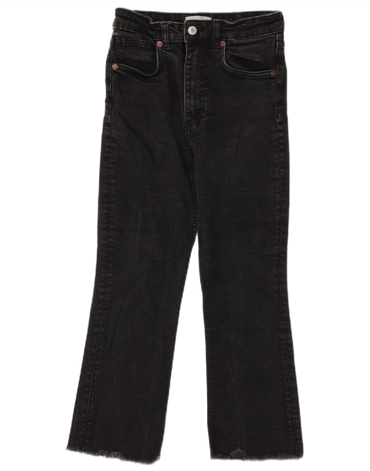 Kurze Jeans für Damen von Zara, EU 38, Größe S, W28, L24, Schwarz