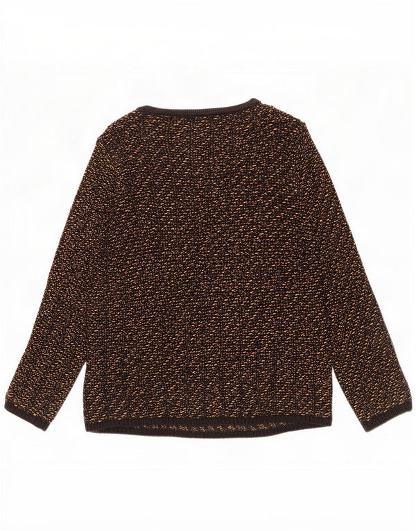 Marks & Spencer Damen-Pullover mit U-Boot-Ausschnitt, Gr. 14, mittelschwarz gestreift