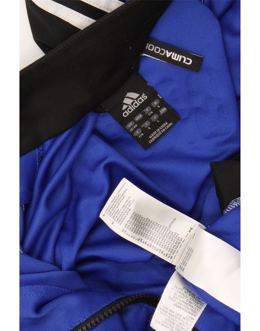 ADIDAS Herren Climacool Trainingsanzug Top Jacke UK 38/40 Mittelblau