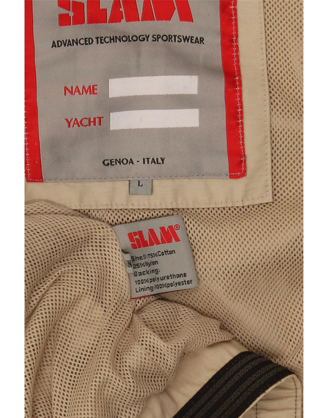 Slam Herren Bomberjacke UK 40 Large Khaki Baumwolle
