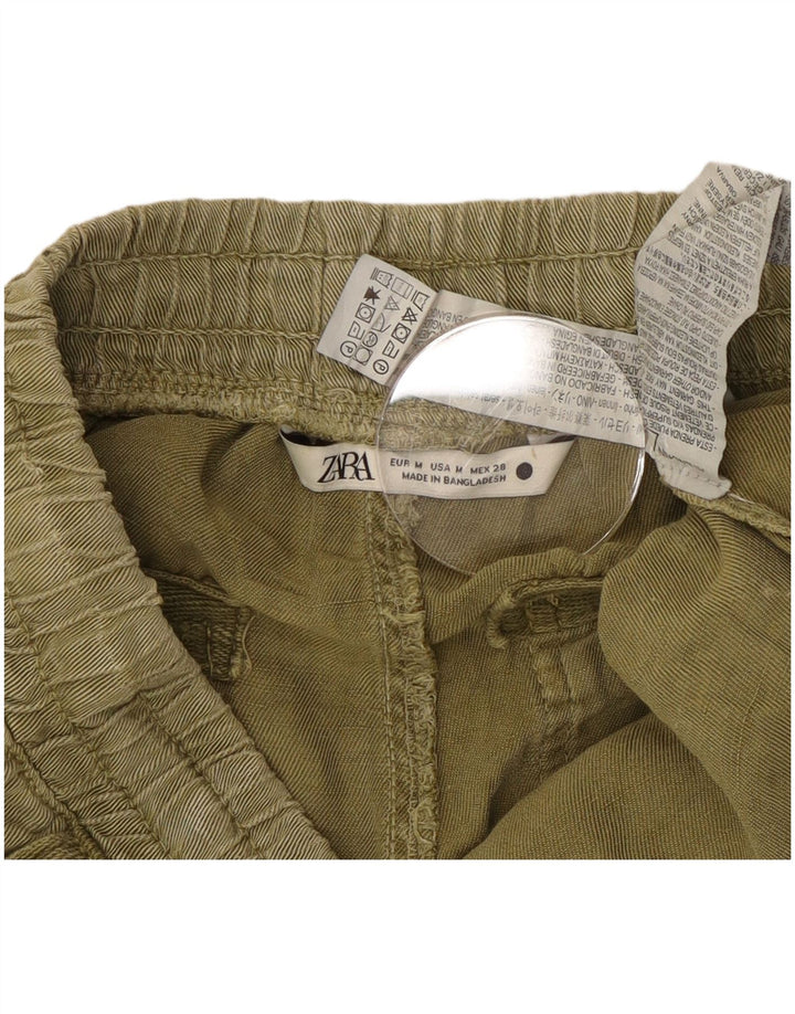 Zara Damen Jogginghose, Freizeithose, Größe M, W28, L26, Khaki