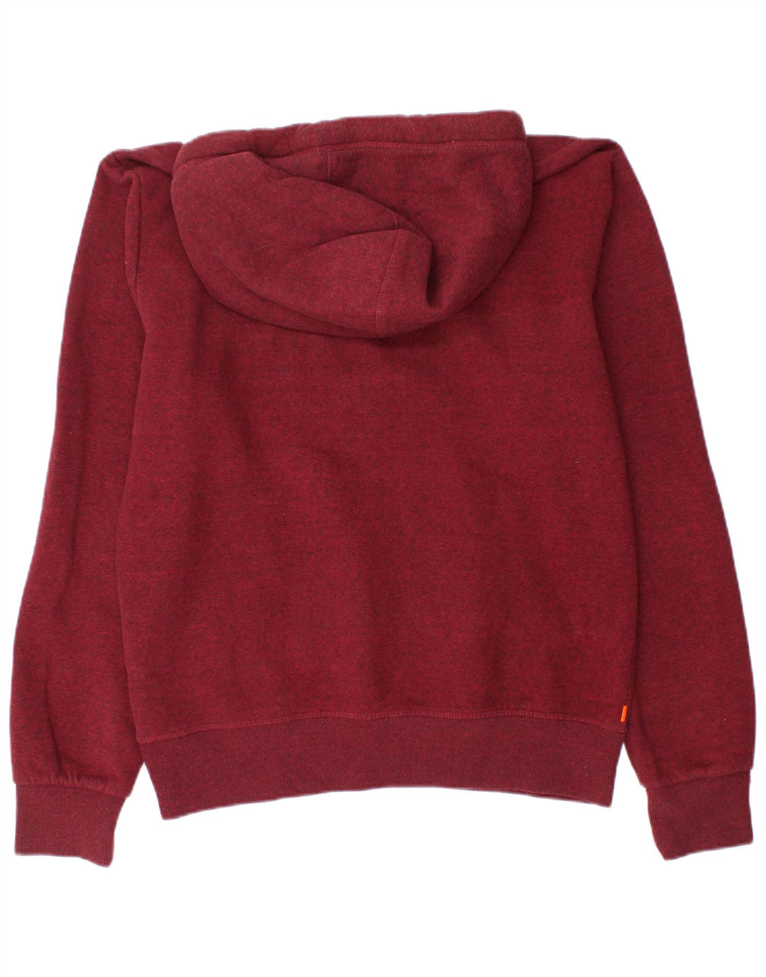 SUPERDRY Herren Kapuzenpullover XL Burgunderrot aus Baumwolle