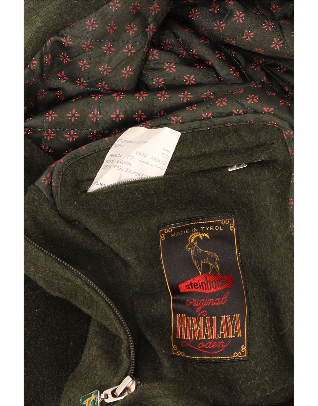 Steinbock Herren Bomber Windjacke EU 52 XL Grüne Wolle
