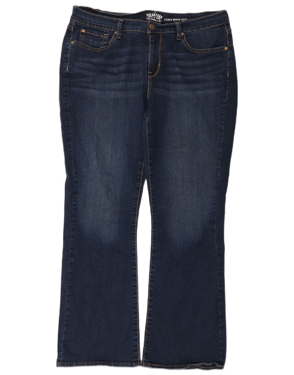 Levi's Damen Curvy Bootcut Jeans US 18 2XL W34 L32 Marineblaue Baumwolle