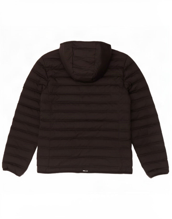Superdry Wattierte Damenjacke mit Kapuze, UK 12, Mittelschwarz, Polyester