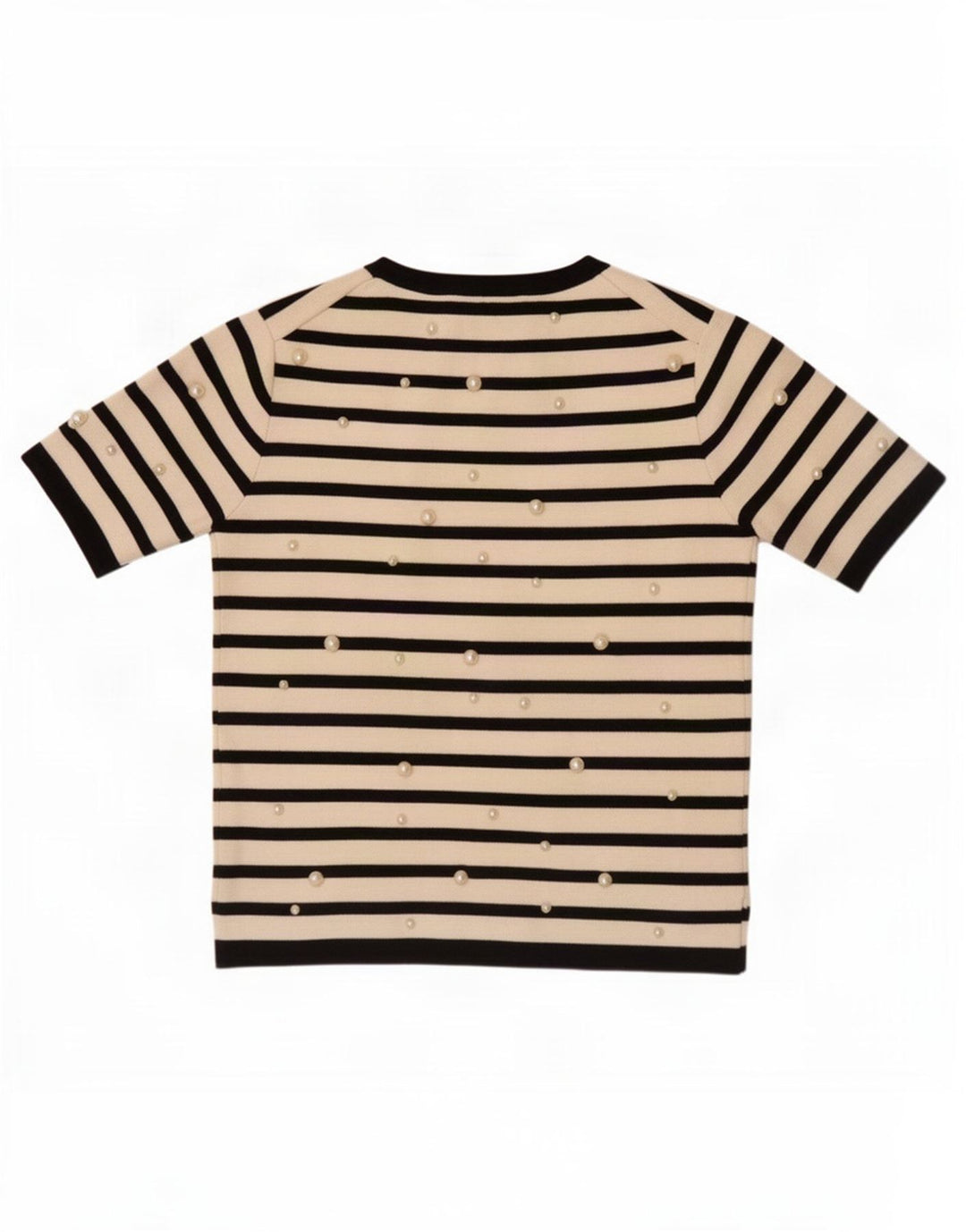 Zara Damen Crop Bluse Top UK 10 Small Off White Gestreifte Viskose