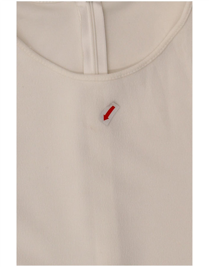 ZARA Damen Kurzarm-Playsuit UK 8 Small W28 Weiß