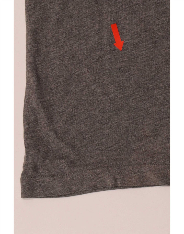 Puma Herren Grafik T-Shirt Top Small Grau Baumwolle