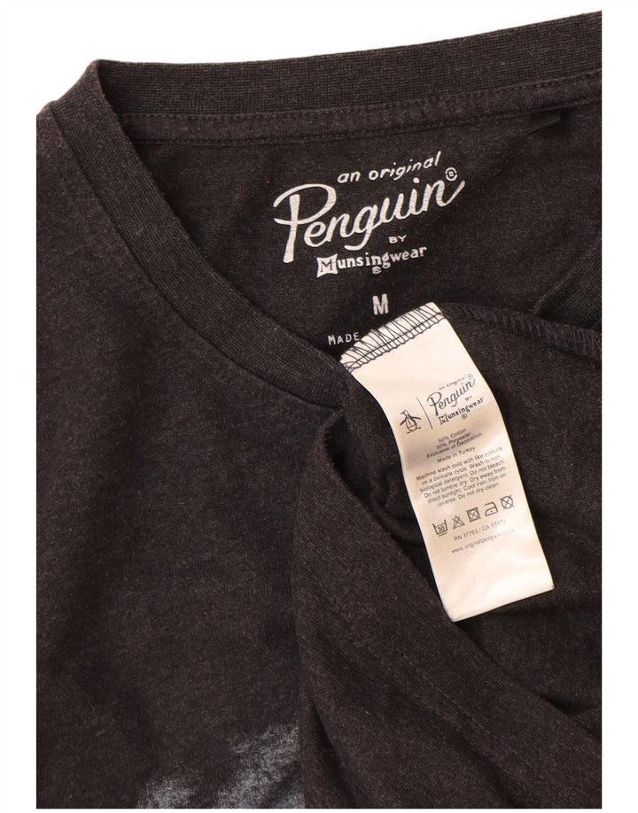 Penguin Herren-T-Shirt mit Grafik, mittelschwarz, Baumwolle