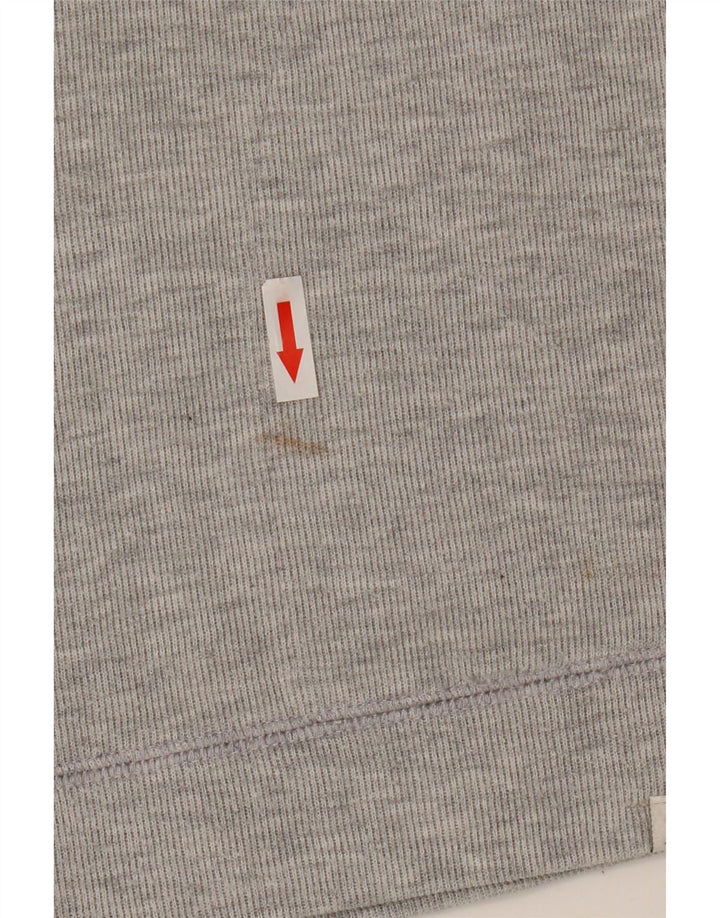 Joules Damen-Sweatshirt mit Rollkragen, UK 12, mittelgrau gefleckte Baumwolle