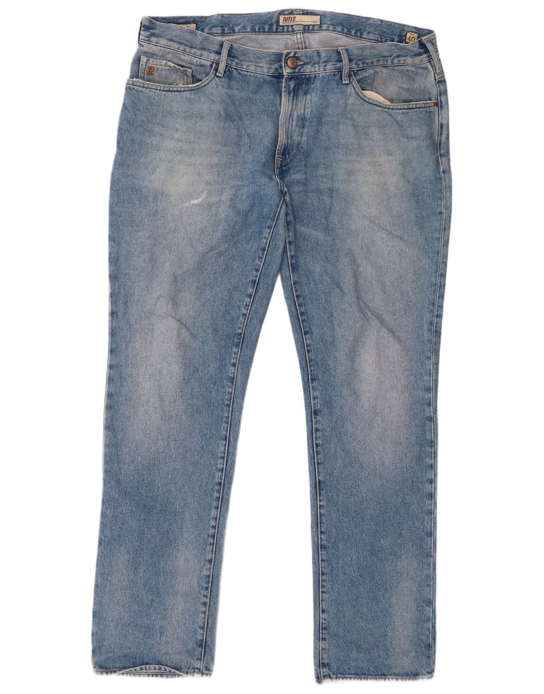 Rifle Herren Slim Jeans W40 L34 Blaue Baumwolle