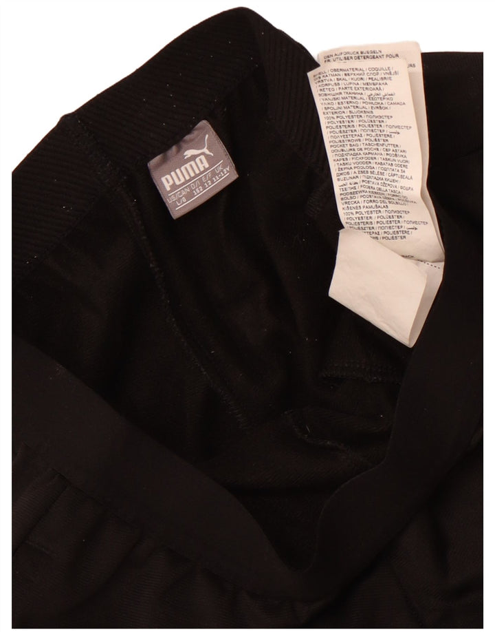 Puma Trainingshose für Jungen, 11–12 Jahre, schwarzes Polyester